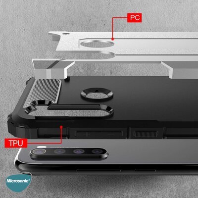 Microsonic Realme 6i Kılıf Rugged Armor Kırmızı