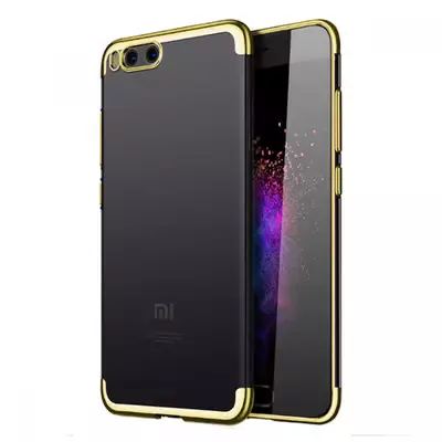 Microsonic Xiaomi Mi6 Kılıf Skyfall Transparent Clear Gold