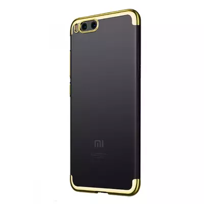 Microsonic Xiaomi Mi6 Kılıf Skyfall Transparent Clear Gold