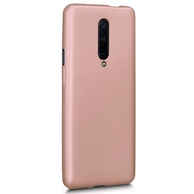 Microsonic OnePlus 7 Pro Kılıf Matte Silicone Rose Gold