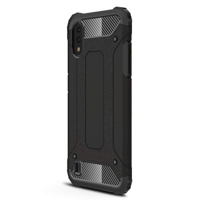 Microsonic Samsung Galaxy A01 Kılıf Rugged Armor Siyah