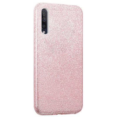 Microsonic Samsung Galaxy A70 Kılıf Sparkle Shiny Rose Gold