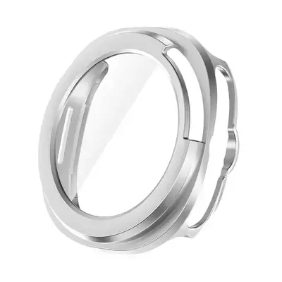 Microsonic Samsung Galaxy Watch 8 Classic 46mm Kılıf Matte Premium Slim WatchBand Gümüş