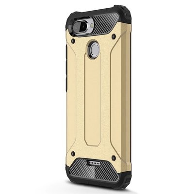 Microsonic Xiaomi Redmi 6 Kılıf Rugged Armor Gold