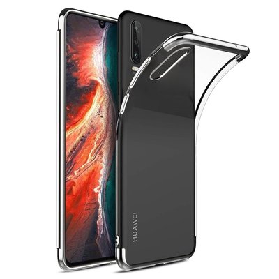 Microsonic Huawei P30 Kılıf Skyfall Transparent Clear Gümüş