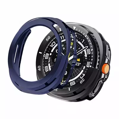 Microsonic Samsung Galaxy Watch 8 Classic 46mm Kılıf Matte Premium Slim WatchBand Lacivert