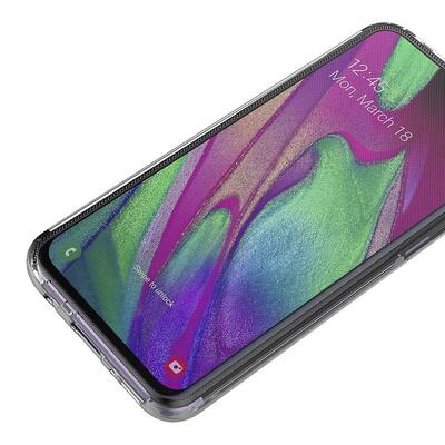 Microsonic Samsung Galaxy A40 Kılıf Komple Gövde Koruyucu Silikon Şeffaf