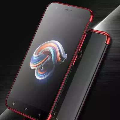 Microsonic Xiaomi Mi A1 Kılıf Skyfall Transparent Clear Kırmızı