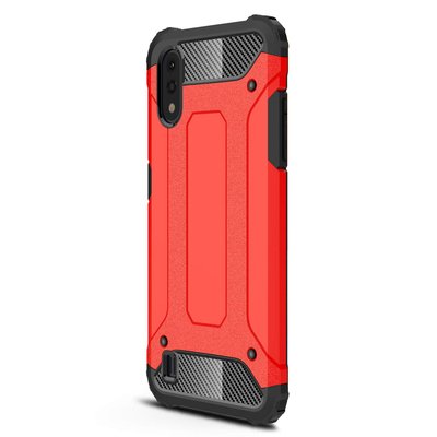 Microsonic Samsung Galaxy A01 Kılıf Rugged Armor Kırmızı