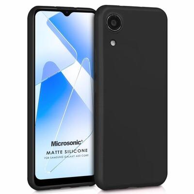 Microsonic Samsung Galaxy A03 Core Kılıf Matte Silicone Siyah