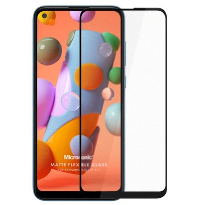 Microsonic Samsung Galaxy M11 Seramik Matte Flexible Ekran Koruyucu Siyah