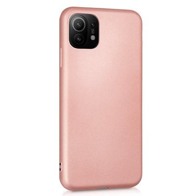 Microsonic  Xiaomi Mi 11 Kılıf Matte Silicone Rose Gold