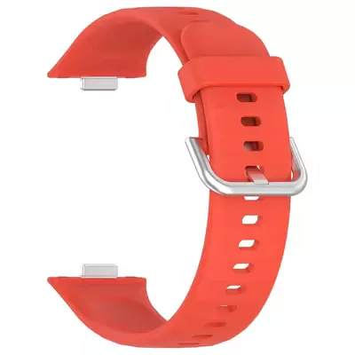 Microsonic Huawei Watch Fit 4 Pro Kordon, Silicone Sport Band Turuncu