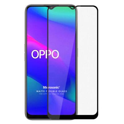 Microsonic Oppo A5 2020 Seramik Matte Flexible Ekran Koruyucu Siyah