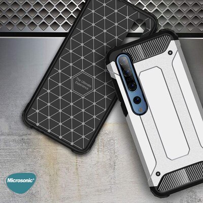 Microsonic Xiaomi Mi 10 Kılıf Rugged Armor Kırmızı