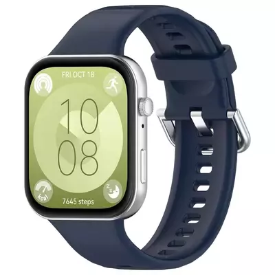 Microsonic Huawei Watch Fit 4 Pro Kordon, Silicone Sport Band Lacivert