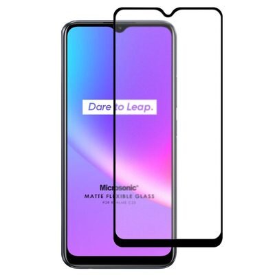 Microsonic Realme C25s Seramik Matte Flexible Ekran Koruyucu Siyah