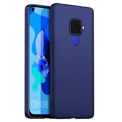 Microsonic Huawei Mate 30 Lite Kılıf Matte Silicone Lacivert