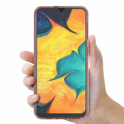 Microsonic Samsung Galaxy A30 Kılıf Komple Gövde Koruyucu Silikon Şeffaf