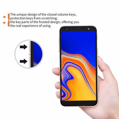 Microsonic Samsung Galaxy J6 Plus Kılıf Transparent Soft Beyaz