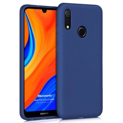 Microsonic Huawei Y6S 2019 Kılıf Matte Silicone Lacivert