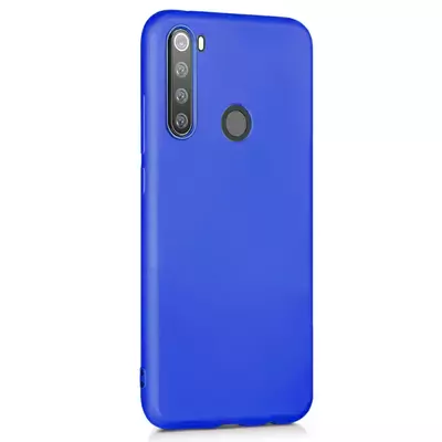 Microsonic Matte Silicone Xiaomi Redmi Note 8T Kılıf Mavi