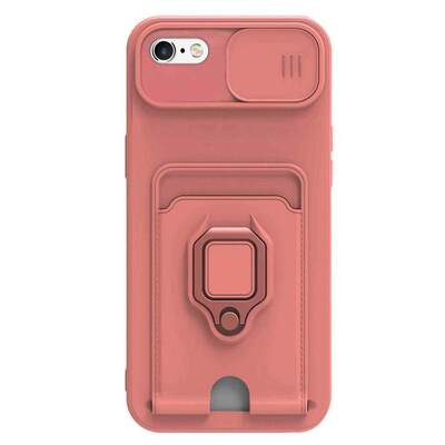 Microsonic Apple iPhone 6S Plus Kılıf Multifunction Silicone Pembe