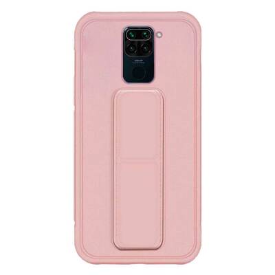 Microsonic Xiaomi Redmi Note 9 Kılıf Hand Strap Rose Gold