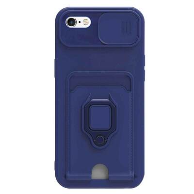 Microsonic Apple iPhone 6S Plus Kılıf Multifunction Silicone Lacivert