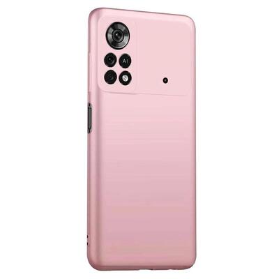 Microsonic Xiaomi Poco M4 Pro 4G Kılıf Matte Silicone Rose Gold