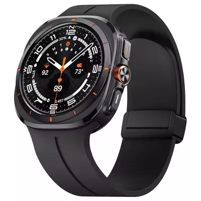 Microsonic Samsung Galaxy Watch 8 Classic 46mm Kordon Ribbon Line Siyah