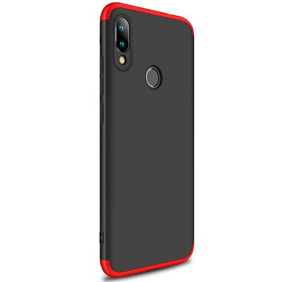 Microsonic Xiaomi Redmi Note 7 Pro Kılıf Double Dip 360 Protective AYS Siyah - Kırmızı