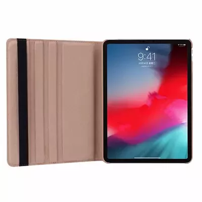 Microsonic Apple iPad Pro 12.9'' 2018 (A1876-A2014-A1895-A1983) Kılıf 360 Dönerli Stand Deri Mor