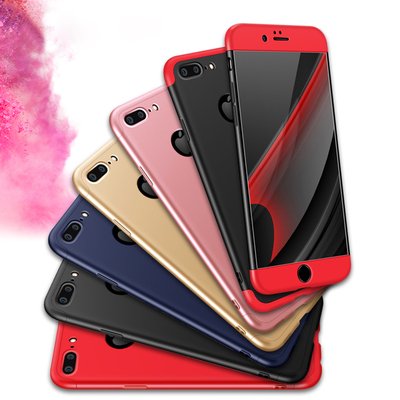 Microsonic Apple iPhone 7 Plus Kılıf Double Dip 360 Protective AYS Rose Gold