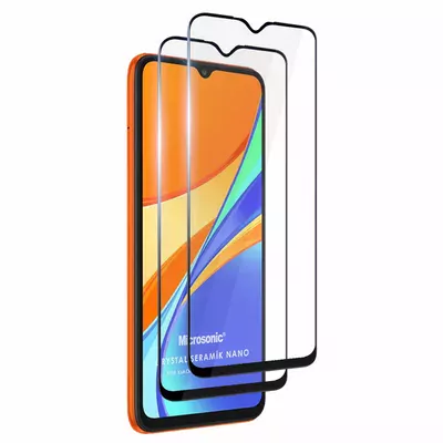 Microsonic Xiaomi Poco C40 Crystal Seramik Nano Ekran Koruyucu Siyah (2 Adet)