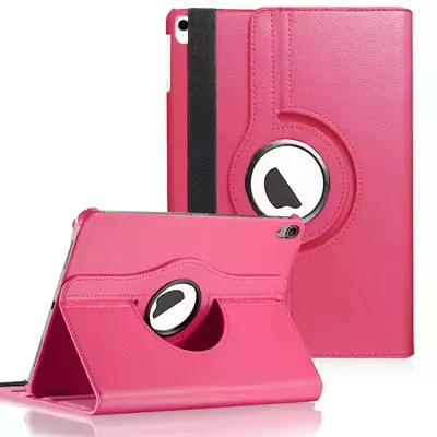 Microsonic Apple iPad Pro 12.9'' 2018 (A1876-A2014-A1895-A1983) Kılıf 360 Dönerli Stand Deri Pembe