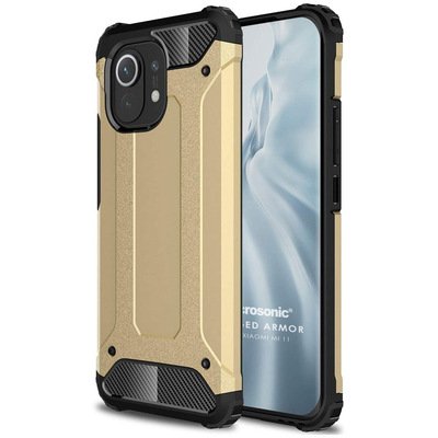 Microsonic Xiaomi Mi 11 Kılıf Rugged Armor Gold