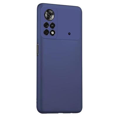 Microsonic Xiaomi Poco M4 Pro 4G Kılıf Matte Silicone Lacivert