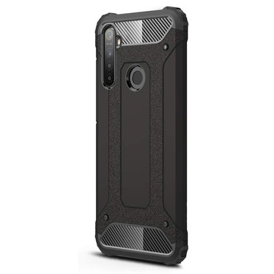 Microsonic Realme 5i Kılıf Rugged Armor Siyah