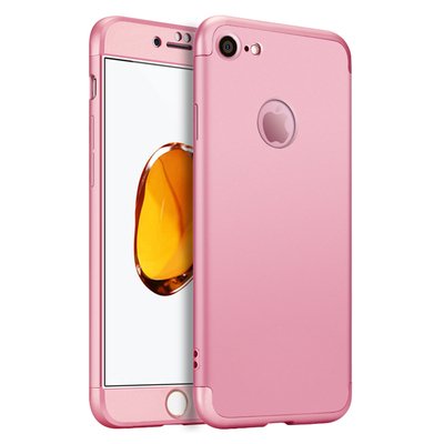 Microsonic Apple iPhone 6S Plus Kılıf Double Dip 360 Protective AYS Rose Gold