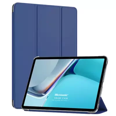 Microsonic Honor Pad 8 Kılıf Slim Translucent Back Smart Cover Lacivert