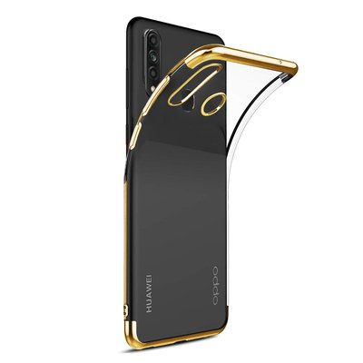 Microsonic Oppo A31 Kılıf Skyfall Transparent Clear Gold