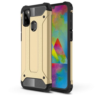 Microsonic Samsung Galaxy M30S Kılıf Rugged Armor Gold