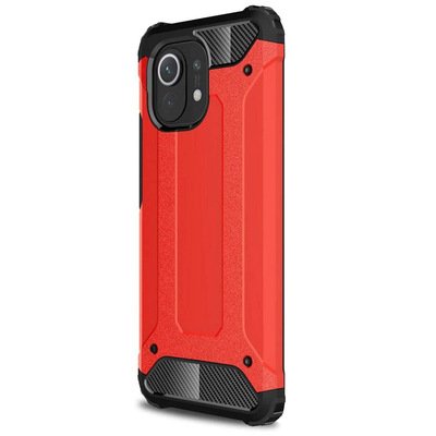 Microsonic Xiaomi Mi 11 Kılıf Rugged Armor Kırmızı