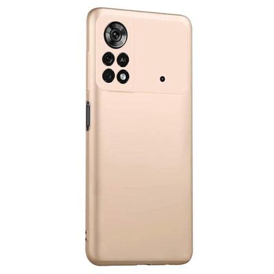 Microsonic Xiaomi Poco M4 Pro 4G Kılıf Matte Silicone Gold