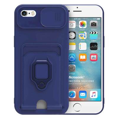 Microsonic Apple iPhone 6 Plus Kılıf Multifunction Silicone Lacivert