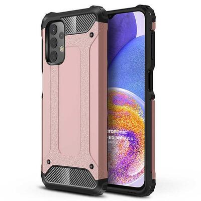 Microsonic Samsung Galaxy A23 Kılıf Rugged Armor Rose Gold