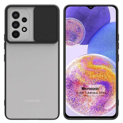 Microsonic Samsung Galaxy A23 Kılıf Slide Camera Lens Protection Siyah