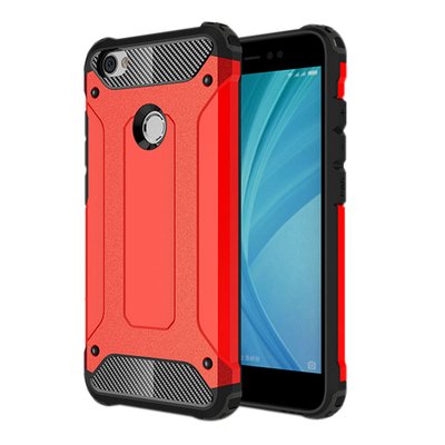 Microsonic Xiaomi Redmi Note 5A Kılıf Rugged Armor Kırmızı