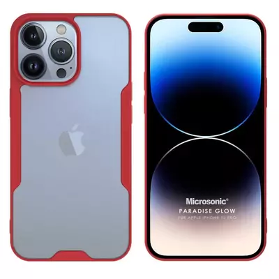 Microsonic Apple iPhone 15 Pro Kılıf Paradise Glow Kırmızı